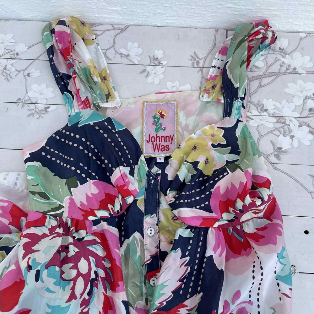 Johnny Was Multicolor Floral Maxi Dress - Picture 9 of 14